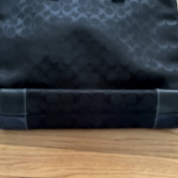 COACH black signature C fabric tote - Picture 5 of 8